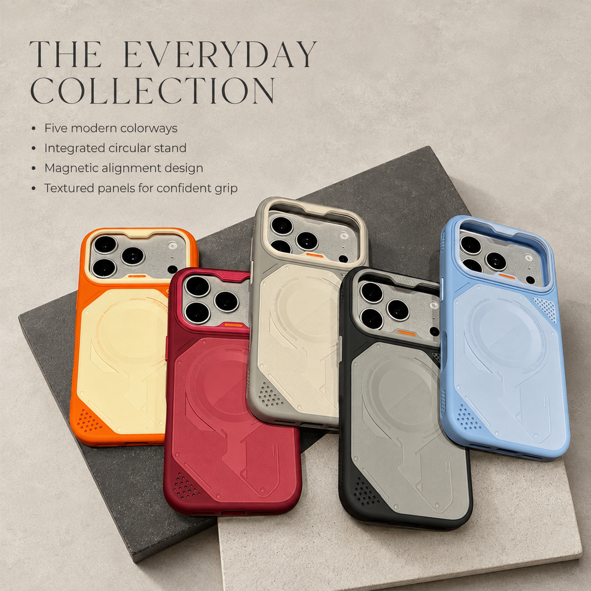 Premium iPhone Case Luxury Hybrid Bumper Armor MagSafe Magnetic Matte Rugged Shockproof Anti Drop Slim Durable Tough Protective Back Phone Cover Shell Case