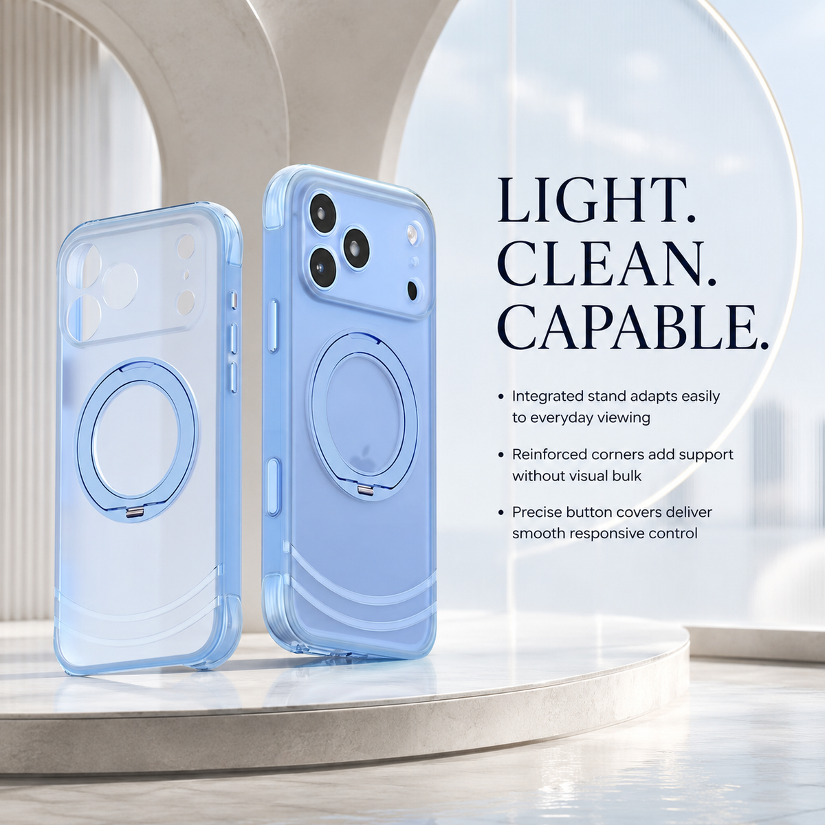 Premium iPhone Case Luxury MagSafe 360 Rotating Kickstand Skin Feel AI Key Cover Shockproof Anti Drop Slim Fit Non Slip Durable Protective Phone Cover Case