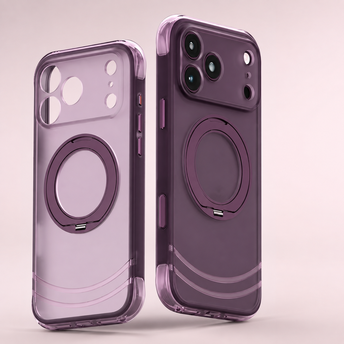 Premium iPhone Case Luxury MagSafe 360 Rotating Kickstand Skin Feel AI Key Cover Shockproof Anti Drop Slim Fit Non Slip Durable Protective Phone Cover Case