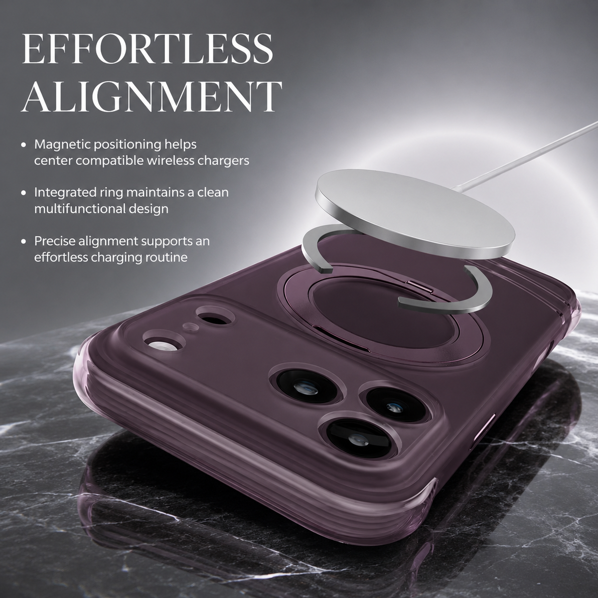 Premium iPhone Case Luxury MagSafe 360 Rotating Kickstand Skin Feel AI Key Cover Shockproof Anti Drop Slim Fit Non Slip Durable Protective Phone Cover Case
