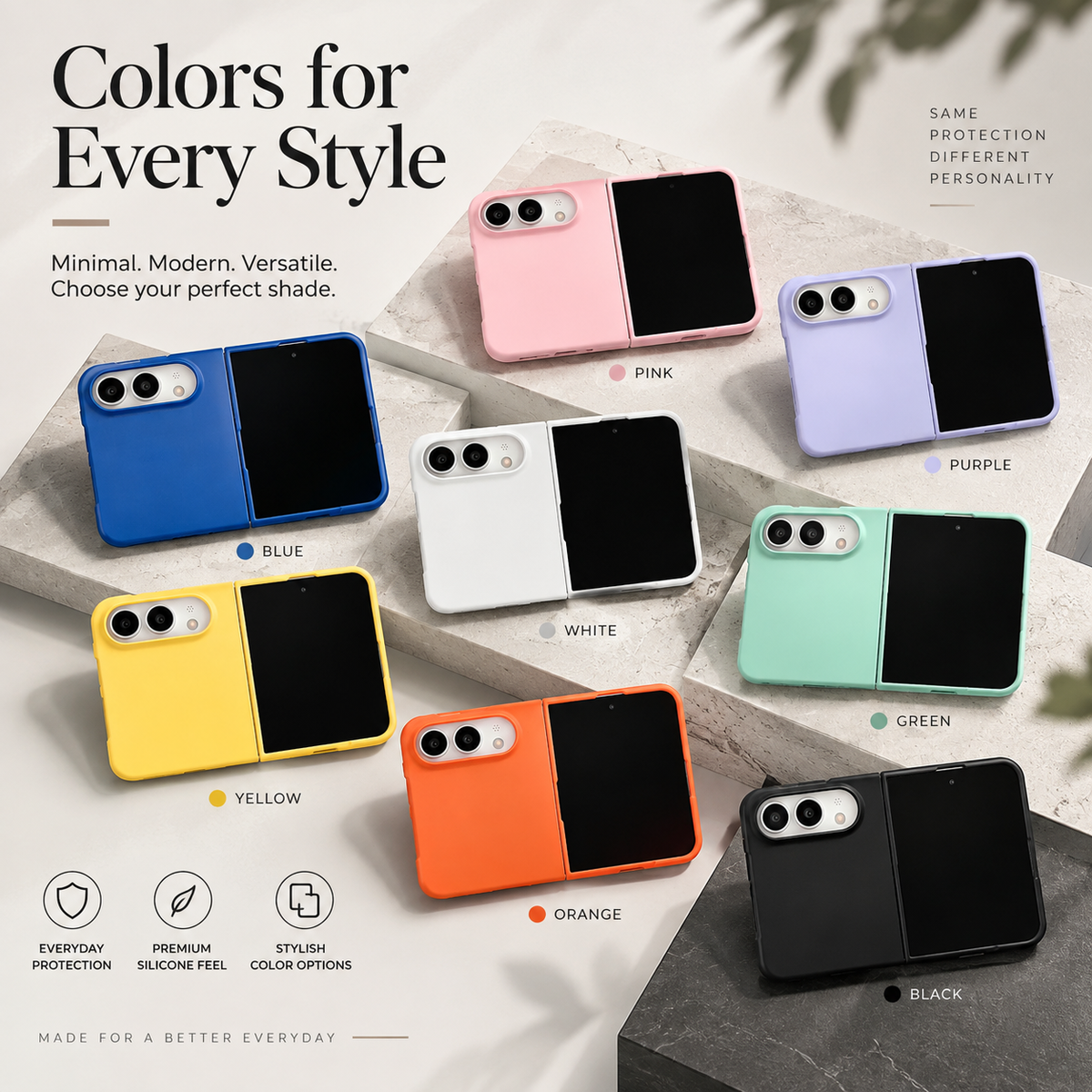 Premium iPhone Case Luxury Matte Candy Color Ultra Thin Shockproof Hard PC Foldable Cover Slim Anti Scratch Durable Non Slip Protective Phone Cover Case