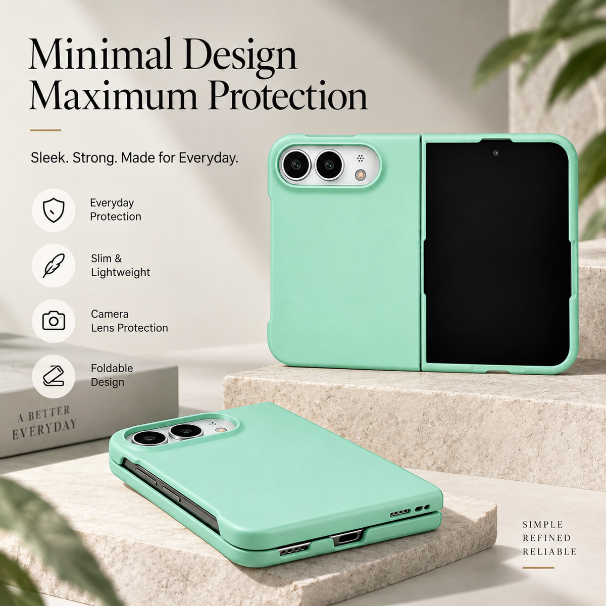 Premium iPhone Case Luxury Matte Candy Color Ultra Thin Shockproof Hard PC Foldable Cover Slim Anti Scratch Durable Non Slip Protective Phone Cover Case