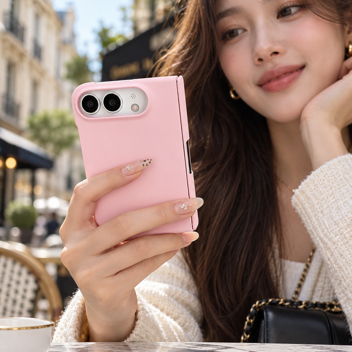 Premium iPhone Case Luxury Matte Candy Color Ultra Thin Shockproof Hard PC Foldable Cover Slim Anti Scratch Durable Non Slip Protective Phone Cover Case