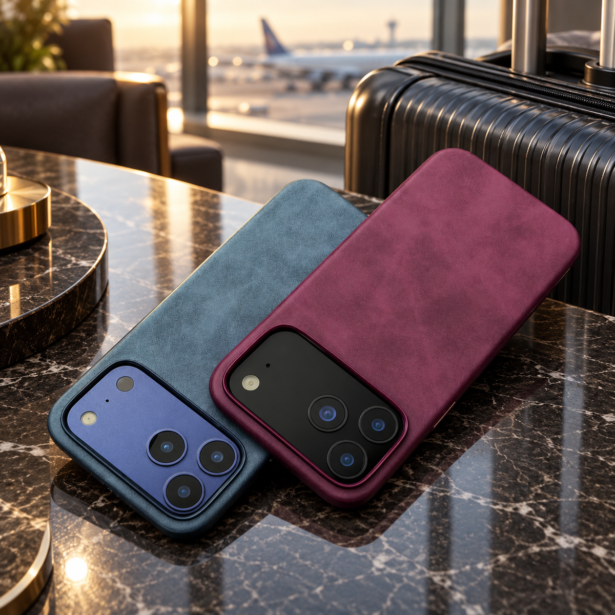 Premium iPhone Case Luxury Retro Leather Matte Smooth Skin Feel Soft Touch Shockproof Slim Non Slip Anti Scratch Durable Protective Phone Back Cover Case