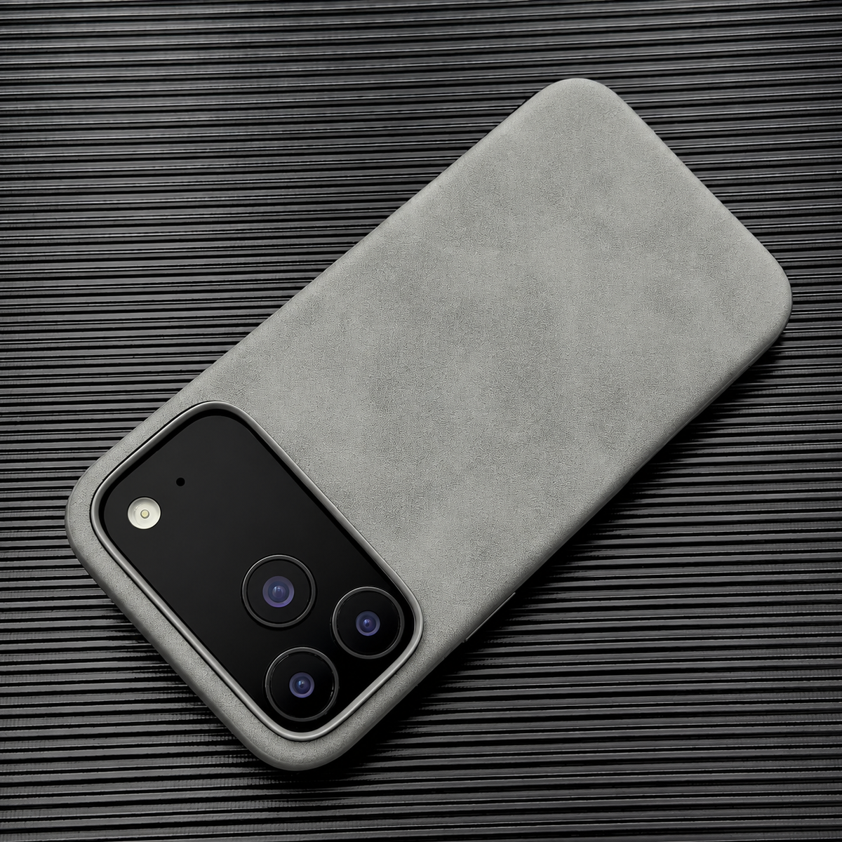 Premium iPhone Case Luxury Retro Leather Matte Smooth Skin Feel Soft Touch Shockproof Slim Non Slip Anti Scratch Durable Protective Phone Back Cover Case