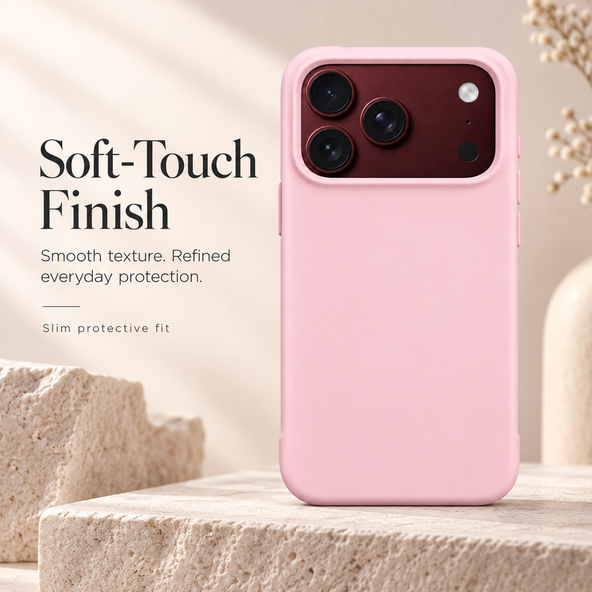 Premium iPhone Case Luxury Slim Matte Skin Feel Pure Color Hinge Protection Foldable Cover Hard PC Shockproof Non Slip Durable Protective Phone Cover Case