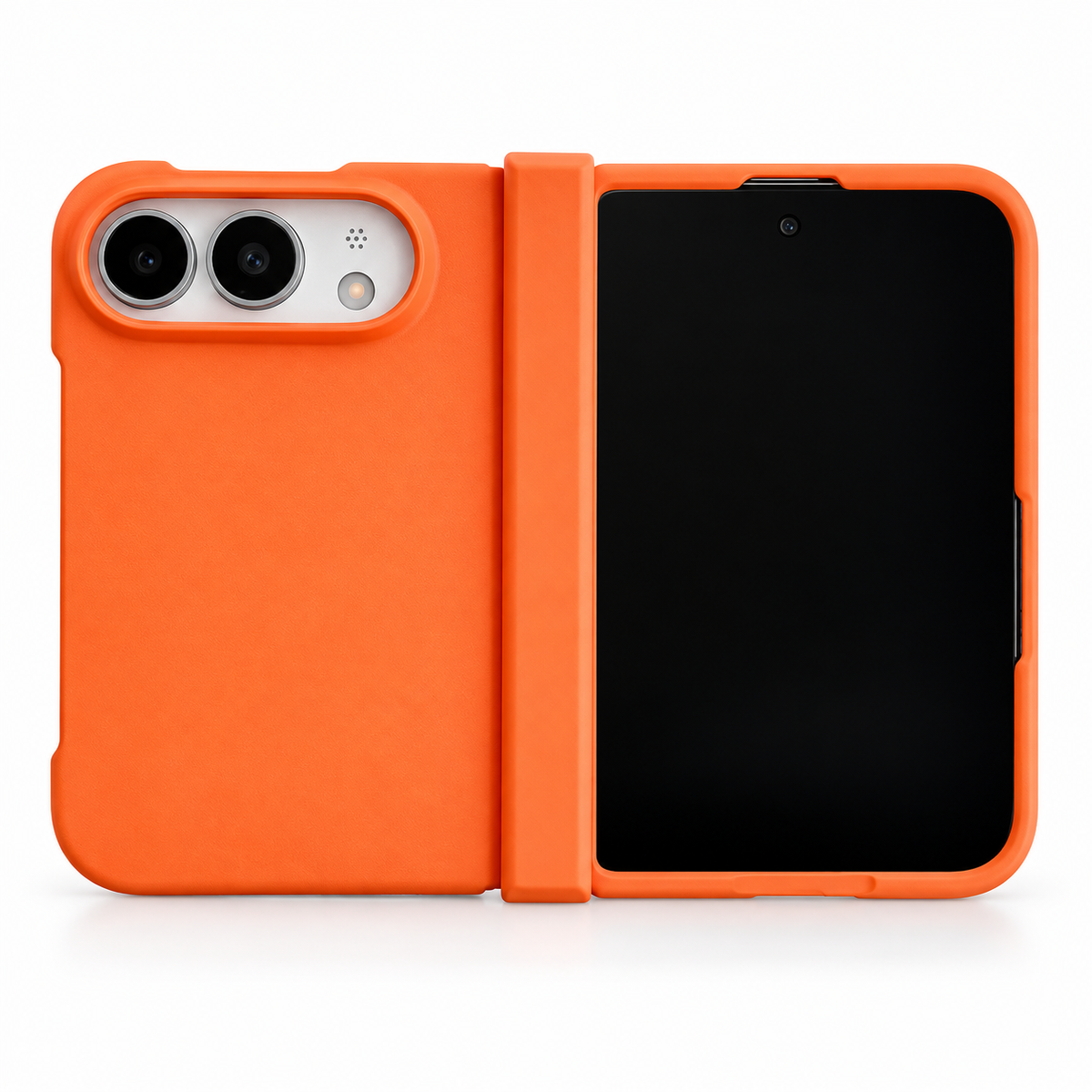 Premium iPhone Case Luxury Slim Matte Skin Feel Pure Color Hinge Protection Foldable Cover Hard PC Shockproof Non Slip Durable Protective Phone Cover Case