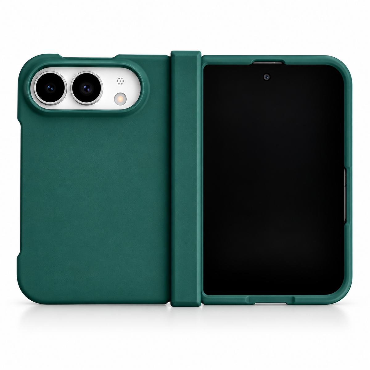 Premium iPhone Case Luxury Slim Matte Skin Feel Pure Color Hinge Protection Foldable Cover Hard PC Shockproof Non Slip Durable Protective Phone Cover Case