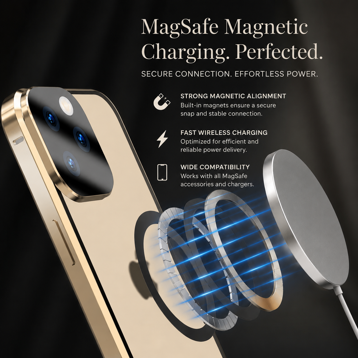 Premium iPhone Case MagSafe Aluminum Alloy Frame Tempered Glass PC Full Body Shockproof Camera Protection Clear Cover Anti Scratch Magnetic Protective