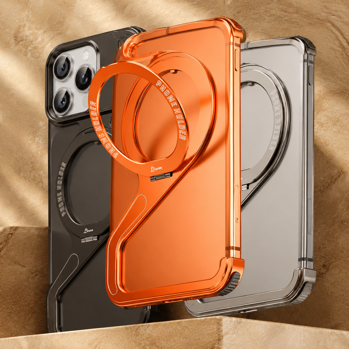 Premium iPhone Case MagSafe Aluminum Alloy Frameless Magnetic Shockproof Protective Cover Scratch Resistant Slim Minimal Z Shape Full Coverage Profile
