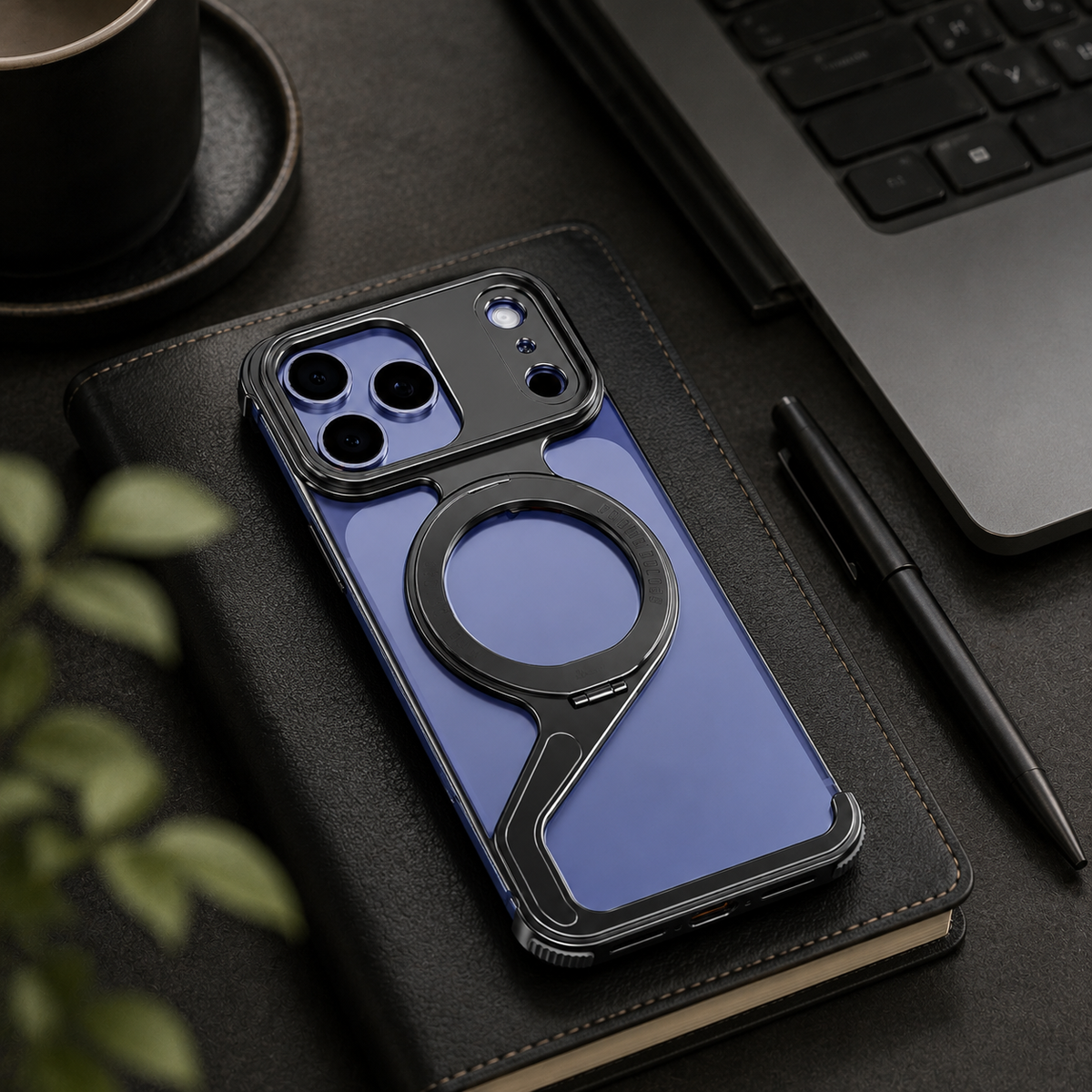 Premium iPhone Case MagSafe Aluminum Alloy Frameless Magnetic Shockproof Protective Cover Scratch Resistant Slim Minimal Z Shape Full Coverage Profile