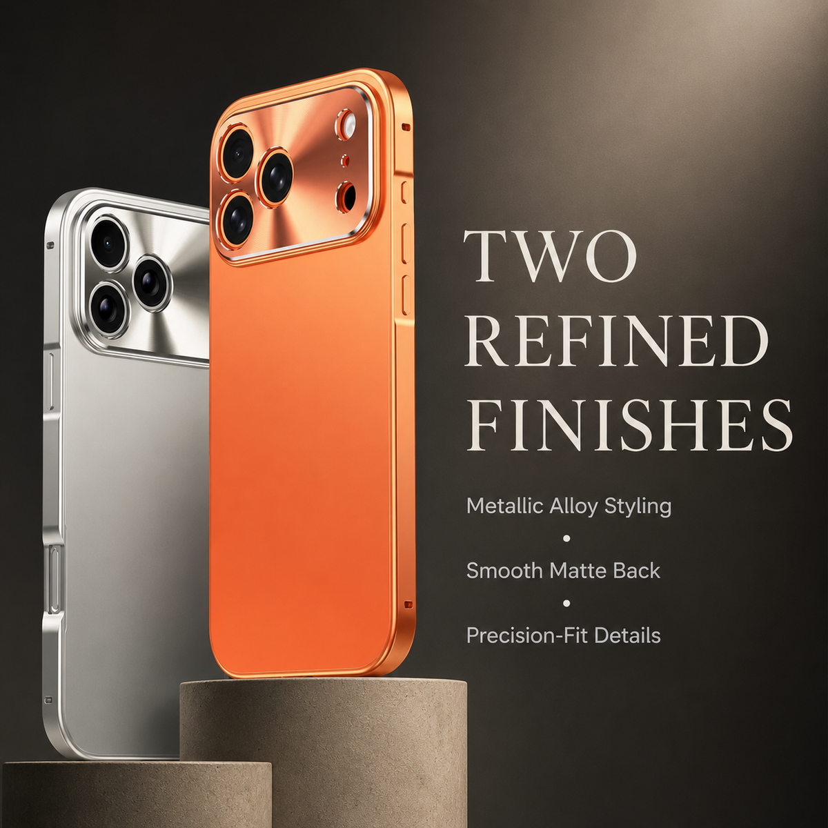 Premium iPhone Case MagSafe Aluminum Alloy Magnetic Bumper Metal Lens Protector Matte PC Back Shockproof Slim Reinforced Protective Cover Case Design