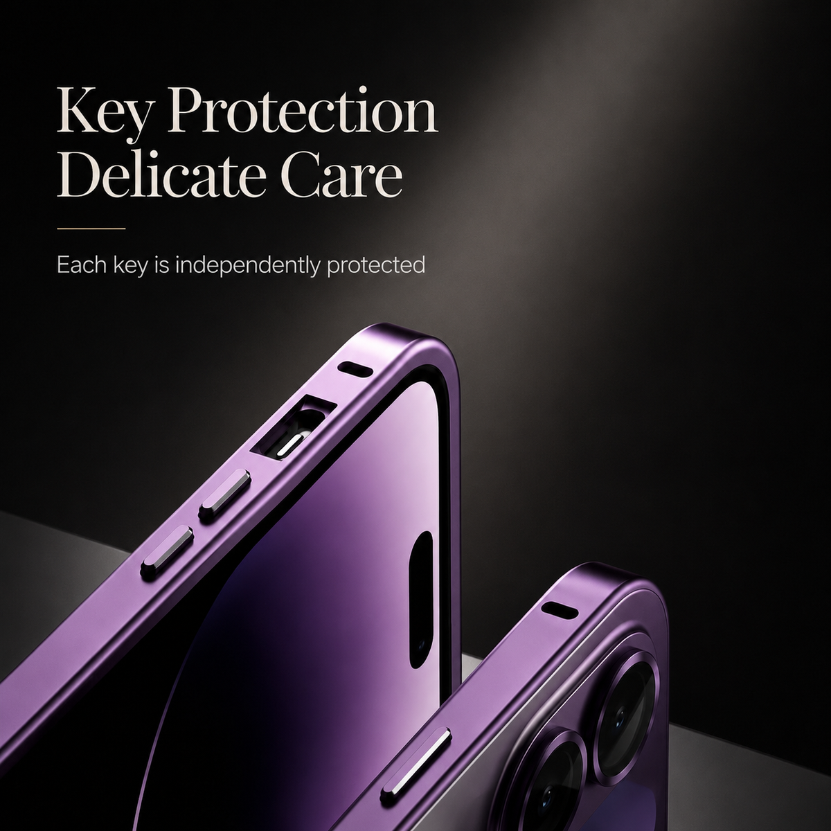Premium iPhone Case MagSafe Aluminum Metal Frame PC Back Shockproof Camera Protection Anti Scratch Slim Lightweight Full Coverage Wireless Charging Fit