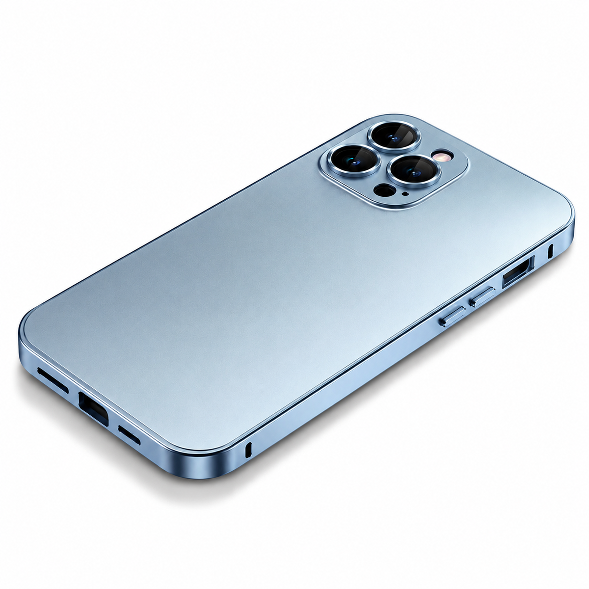 Premium iPhone Case MagSafe Aluminum Metal Frame PC Back Shockproof Camera Protection Anti Scratch Slim Lightweight Full Coverage Wireless Charging Fit