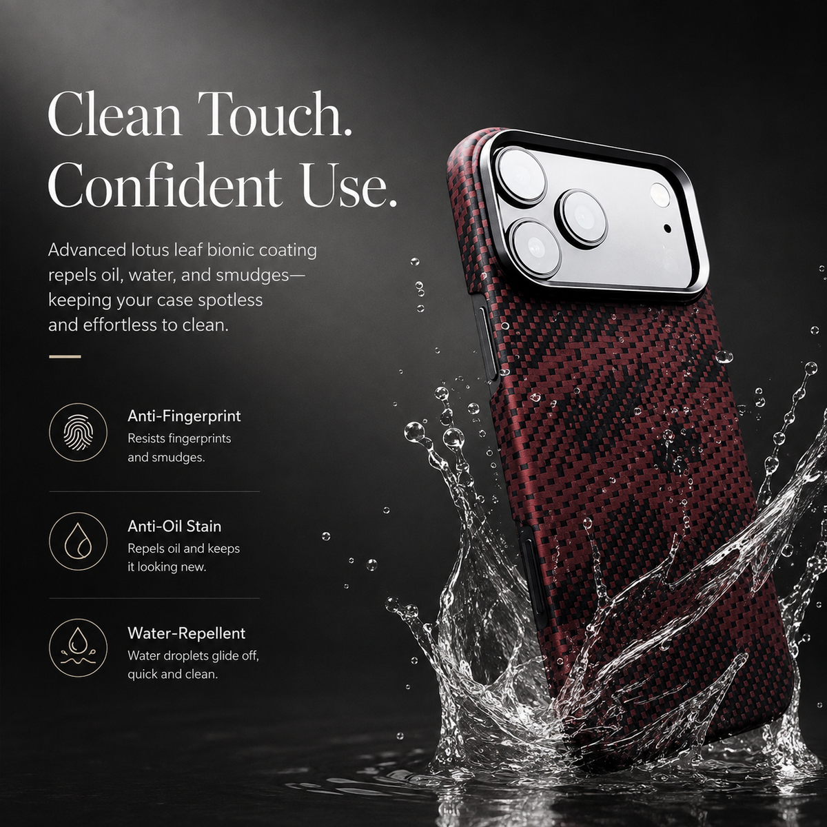 Premium iPhone Case MagSafe Aramid Kevlar Carbon Fiber Ultra Slim Magnetic Shockproof Protective Cover Anti Scratch Lightweight Business Full Coverage