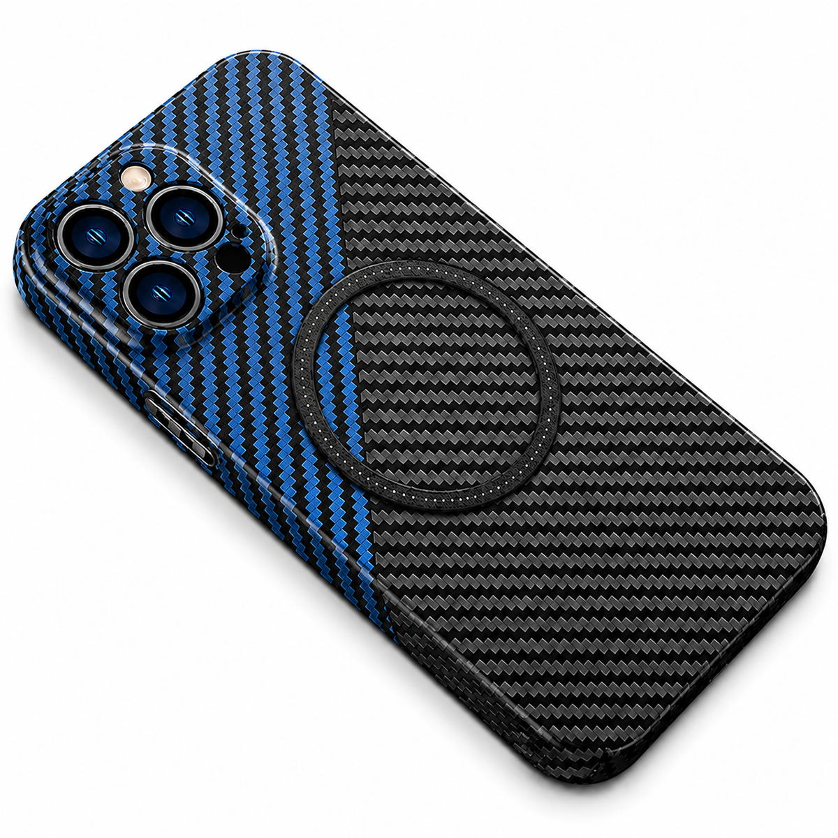 Premium iPhone Case MagSafe Carbon Fiber Magnetic Cover Shockproof Slim Lightweight Anti Scratch Camera Guard Non Slip Protective Case