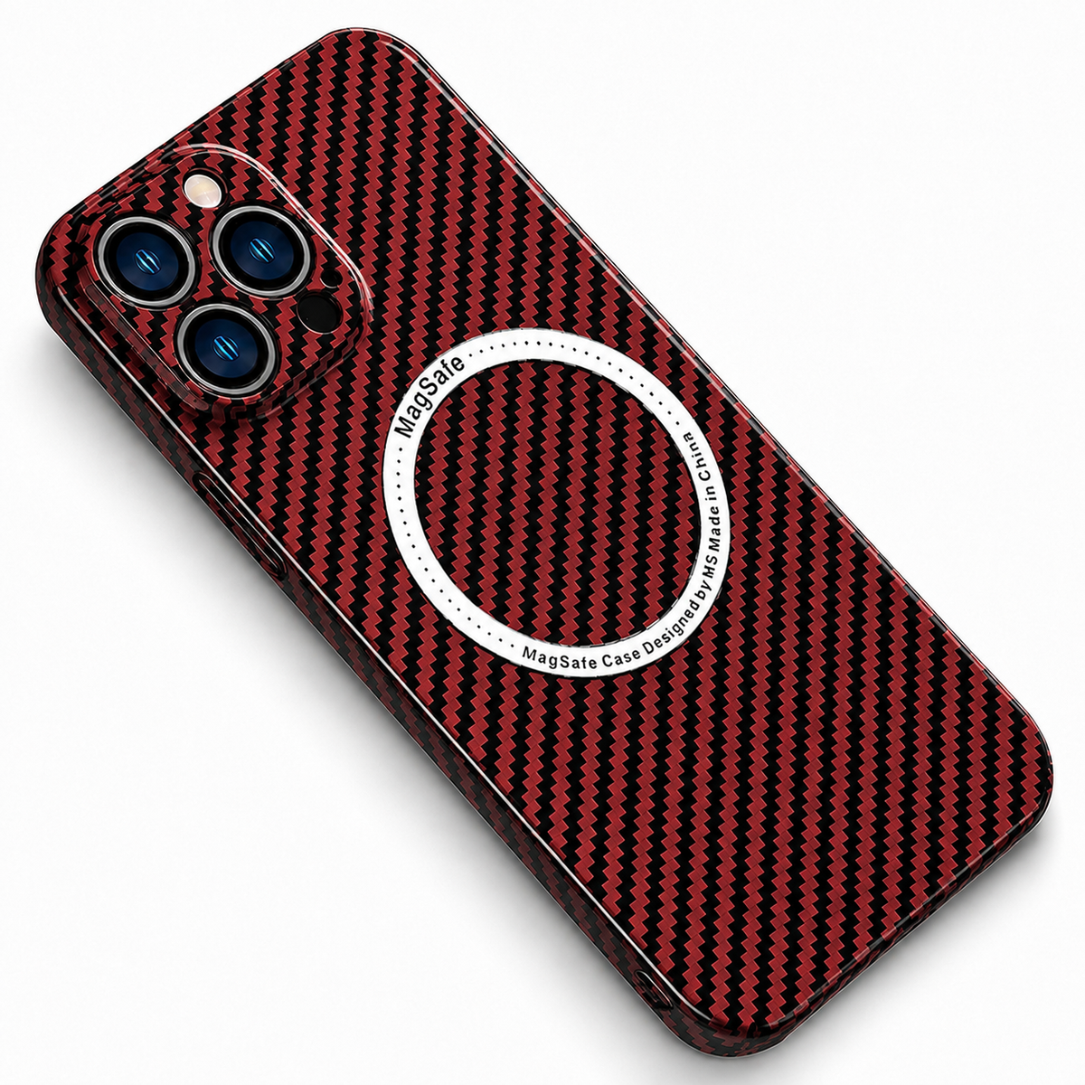 Premium iPhone Case MagSafe Carbon Fiber Magnetic Cover Shockproof Slim Lightweight Anti Scratch Camera Guard Non Slip Protective Case