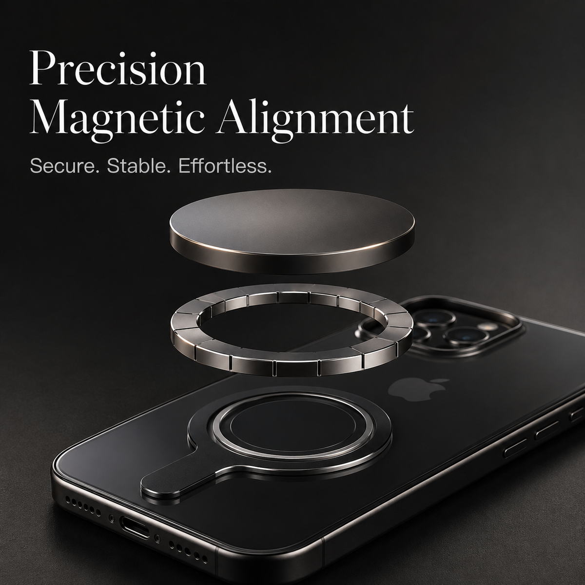 Premium iPhone Case MagSafe Clear Protective Cover Magnetic Wireless Charging Shockproof Anti Scratch Slim Transparent PC PE Striped Border Design Pro