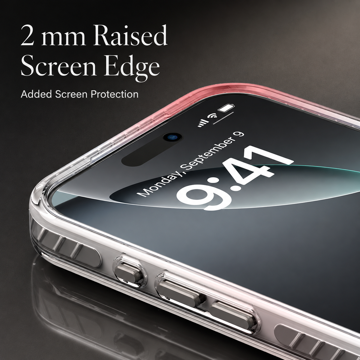 Premium iPhone Case MagSafe Clear Protective Cover Magnetic Wireless Charging Shockproof Anti Scratch Slim Transparent PC PE Striped Border Design Pro