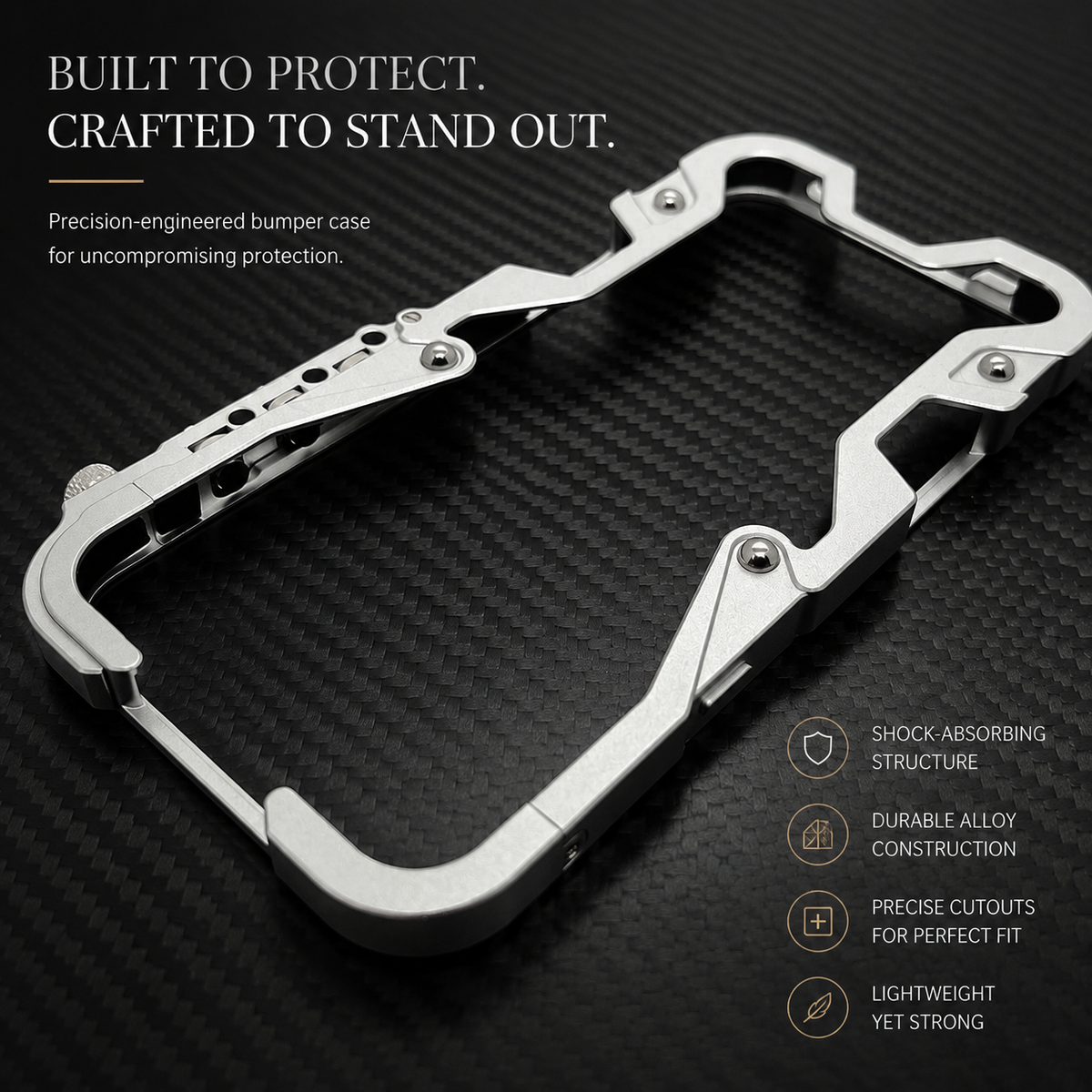 Premium iPhone Case MagSafe Compatible Aluminum Armor Frame Shockproof Protective Cover Heavy Duty Metal Bumper Camera Lens Protection Rugged Slim Fit