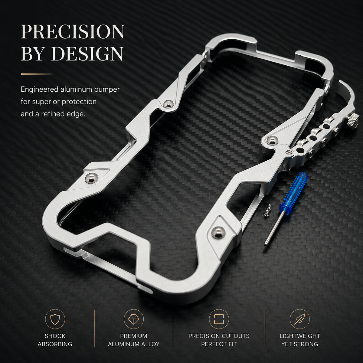 Premium iPhone Case MagSafe Compatible Aluminum Armor Frame Shockproof Protective Cover Heavy Duty Metal Bumper Camera Lens Protection Rugged Slim Fit