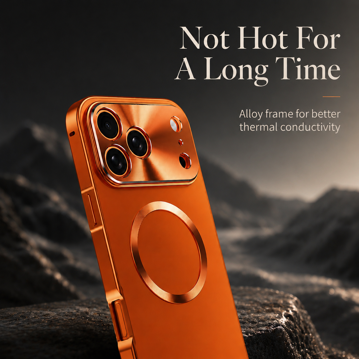 Premium iPhone Case MagSafe Compatible Aluminum Frame Frosted Matte Back Shockproof Camera Protection Ultra Thin Anti Fingerprint Slim Full Protection