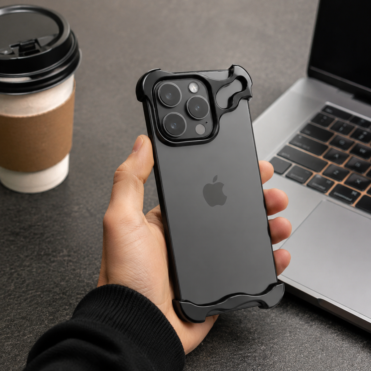 Premium iPhone Case MagSafe Compatible Aluminum Frame Magnetic Shockproof Cover Ultra Thin Metal Bumper Camera Lens Protection Frameless Slim Design