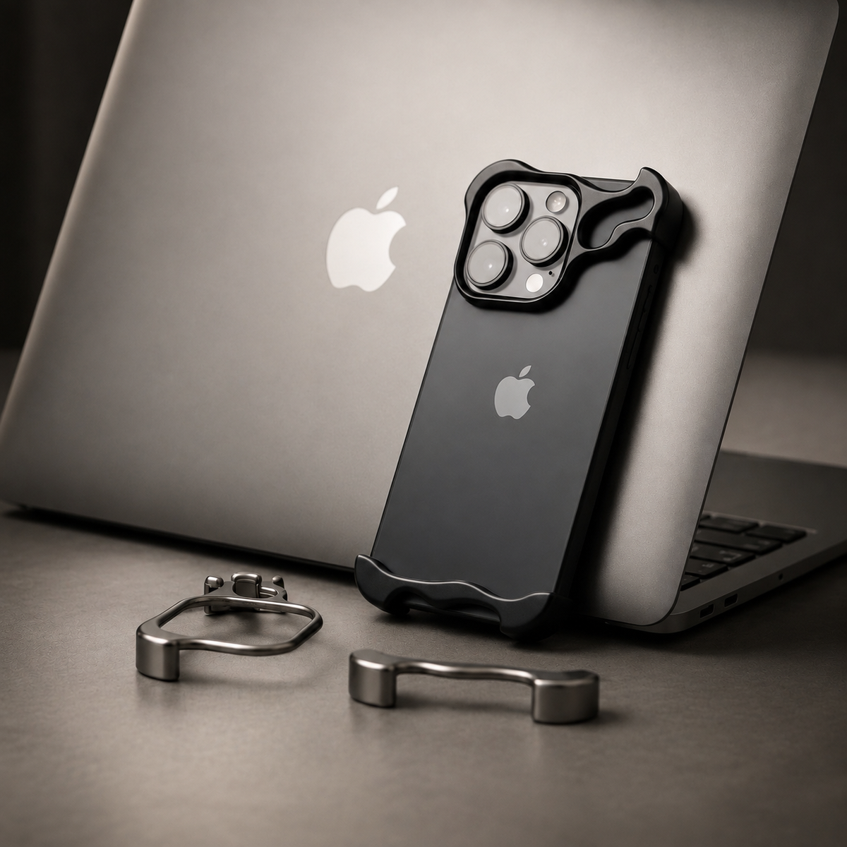 Premium iPhone Case MagSafe Compatible Aluminum Frame Shockproof Ultra Thin Metal Bumper Camera Lens Protection Frameless Matte Lightweight Protection