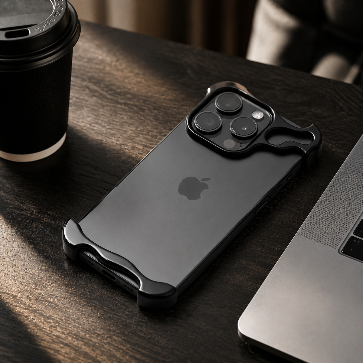 Premium iPhone Case MagSafe Compatible Aluminum Frame Shockproof Ultra Thin Metal Bumper Camera Lens Protection Frameless Matte Lightweight Protection