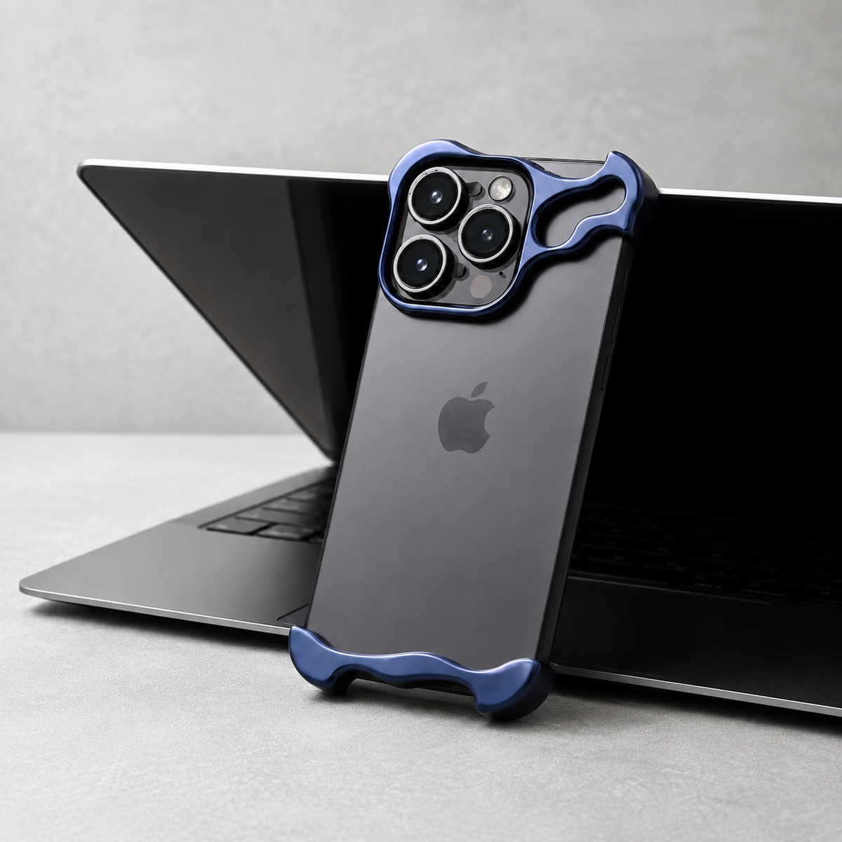 Premium iPhone Case MagSafe Compatible Aluminum Frame Shockproof Ultra Thin Metal Bumper Camera Lens Protection Frameless Matte Lightweight Protection