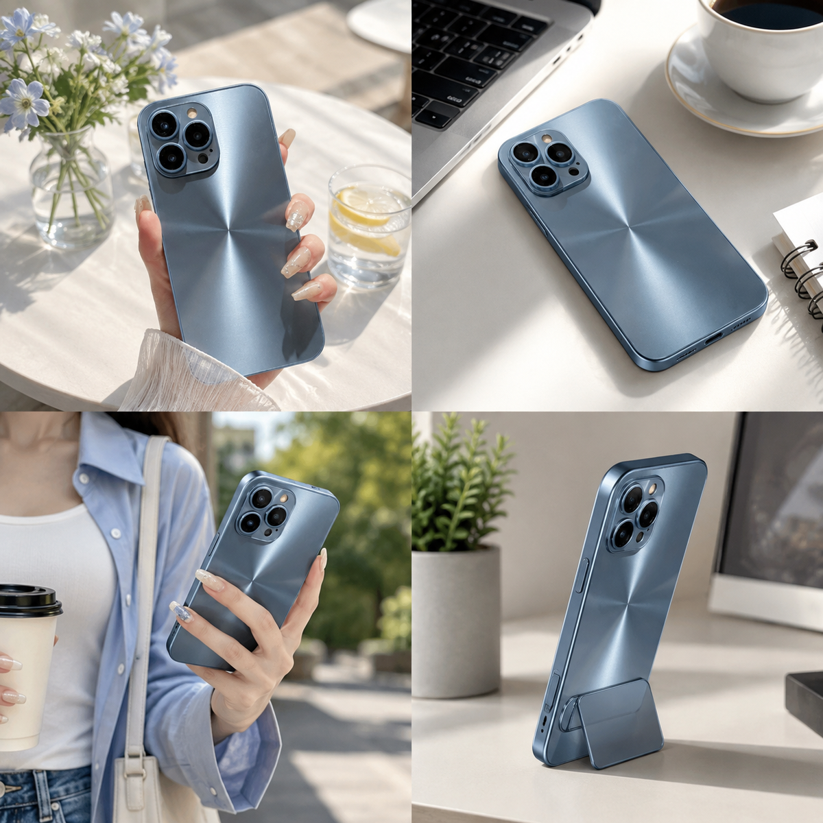 Premium iPhone Case MagSafe Compatible Aurora Matte Shockproof Protective Cover Color Shift Finish Camera Lens Protection Anti Scratch Slim Design