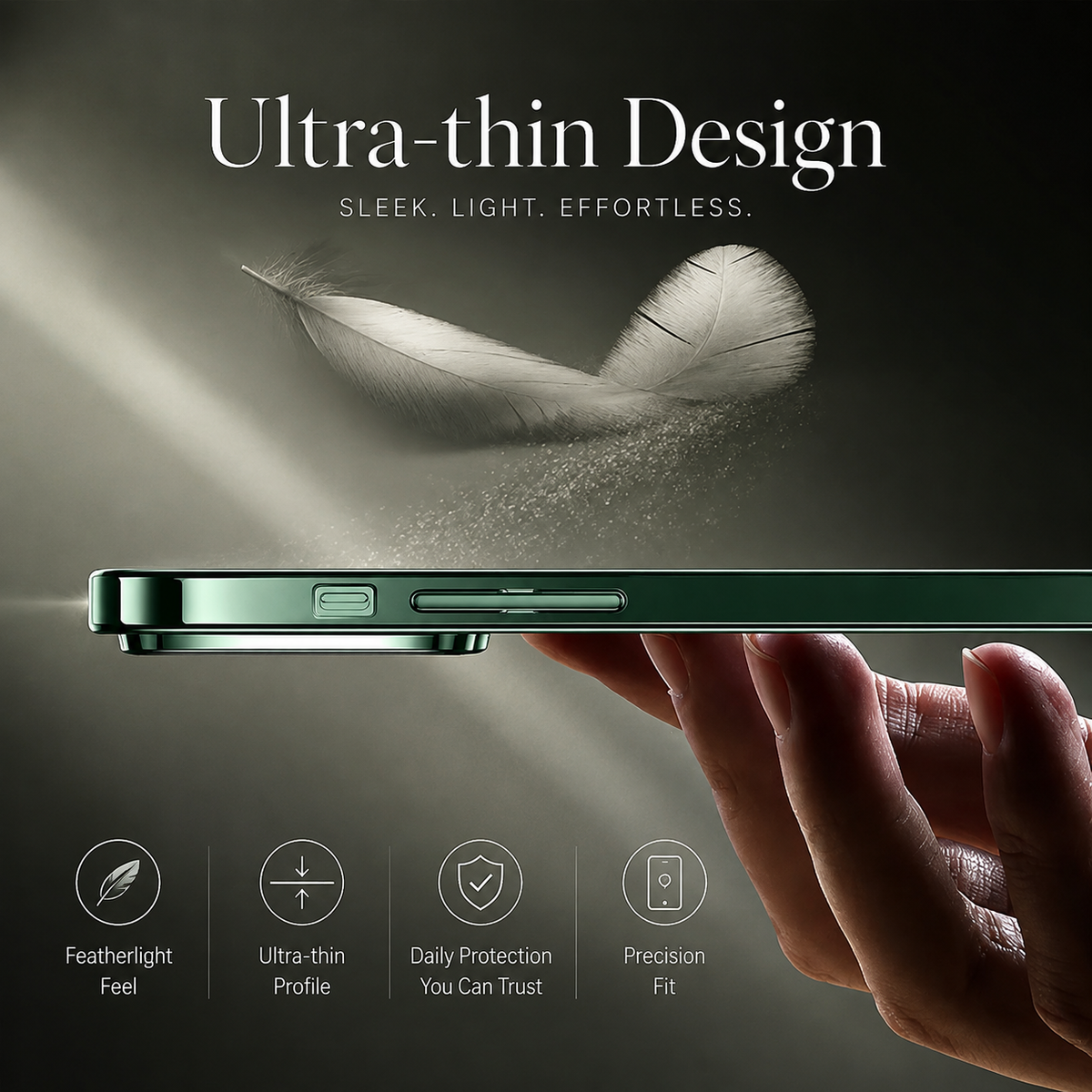 Premium iPhone Case MagSafe Compatible Clear TPU Plating Magnetic Wireless Charging Slim Shockproof Anti Scratch Anti Fingerprint Raised Edge Protective Cover