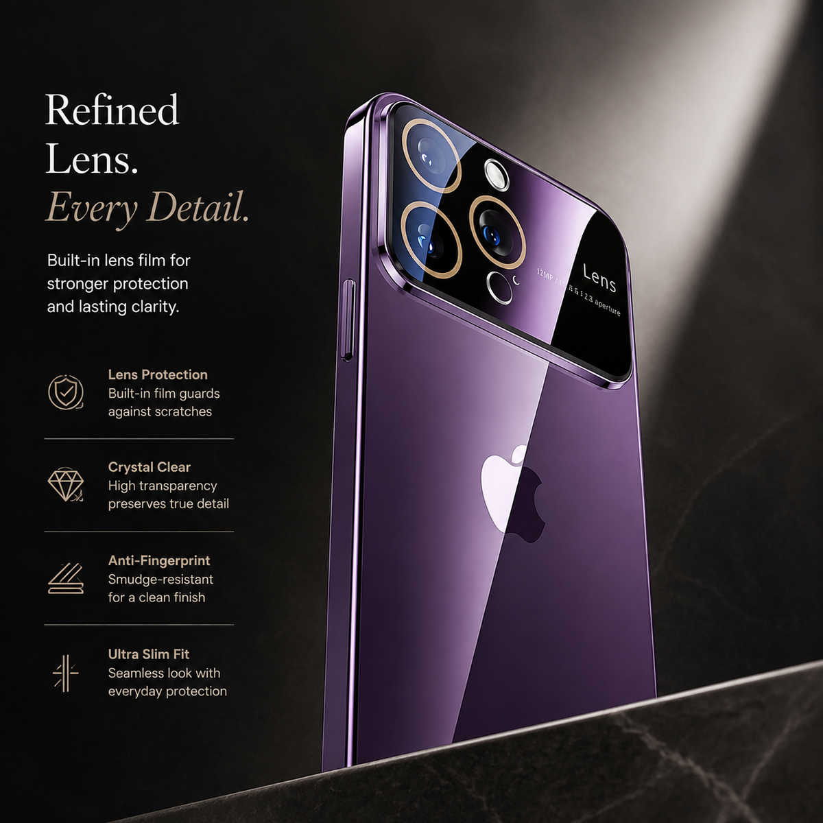 Premium iPhone Case MagSafe Compatible Clear TPU Plating Magnetic Wireless Charging Slim Shockproof Anti Scratch Anti Fingerprint Raised Edge Protective Cover