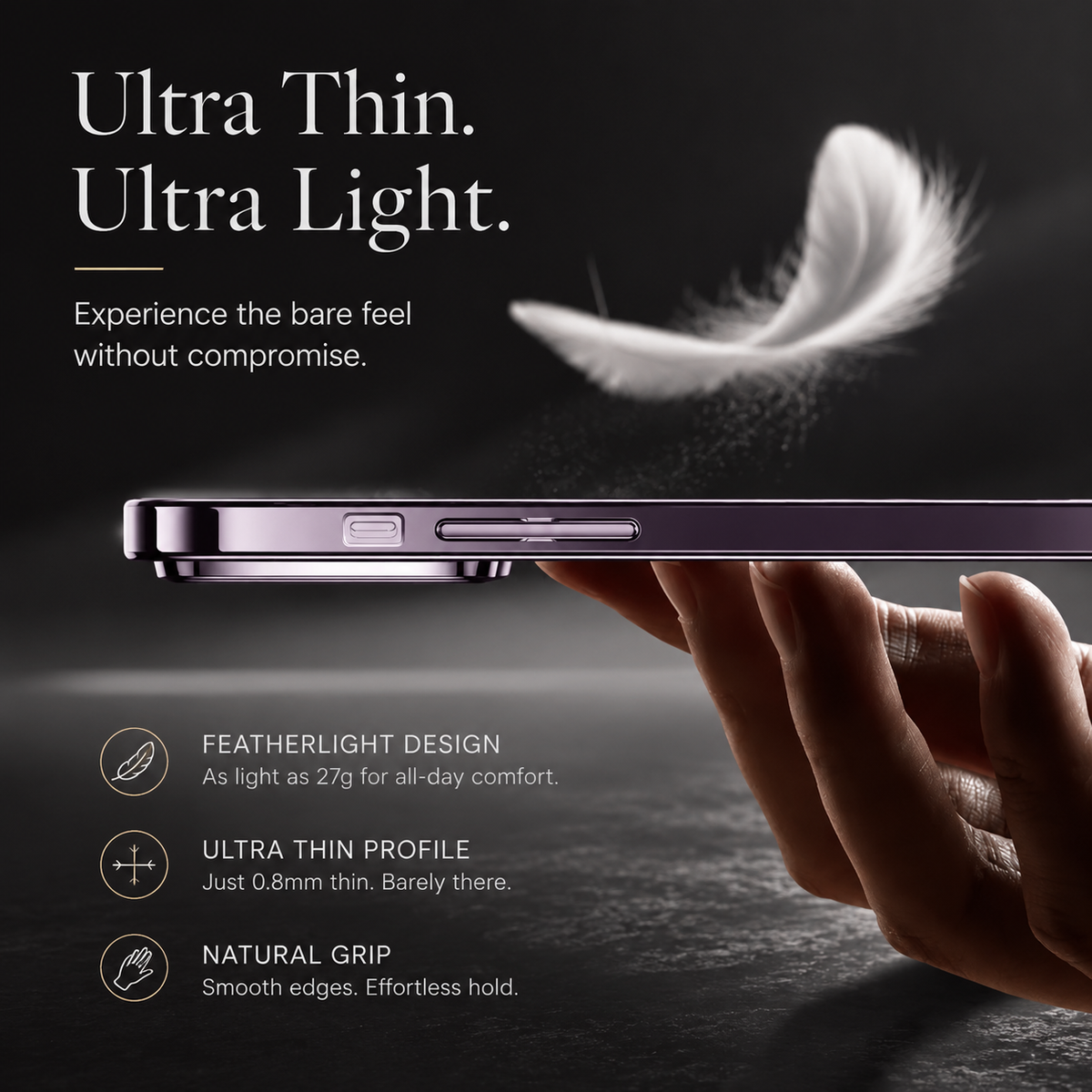 Premium iPhone Case MagSafe Compatible Clear TPU Plating Magnetic Wireless Charging Slim Shockproof Anti Scratch Anti Fingerprint Raised Edge Protective Cover