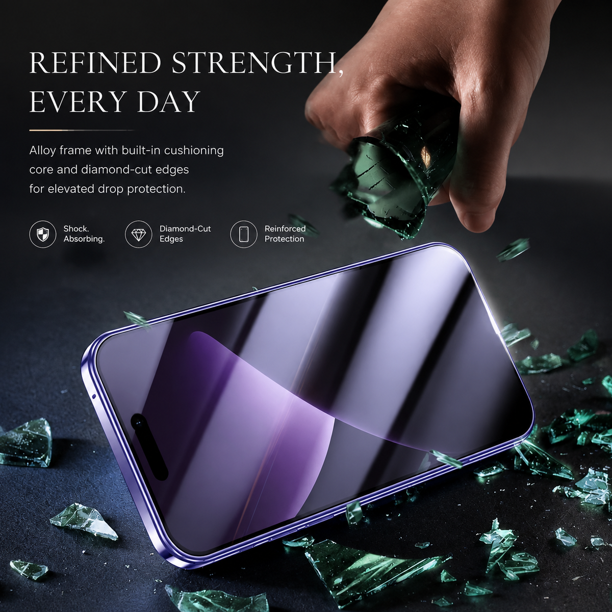 Premium iPhone Case MagSafe Compatible Double-Sided Tempered Glass Metal Frame Shockproof Protective Cover 360 Full Body Magnetic Fit Camera Lens Protection Slim Design