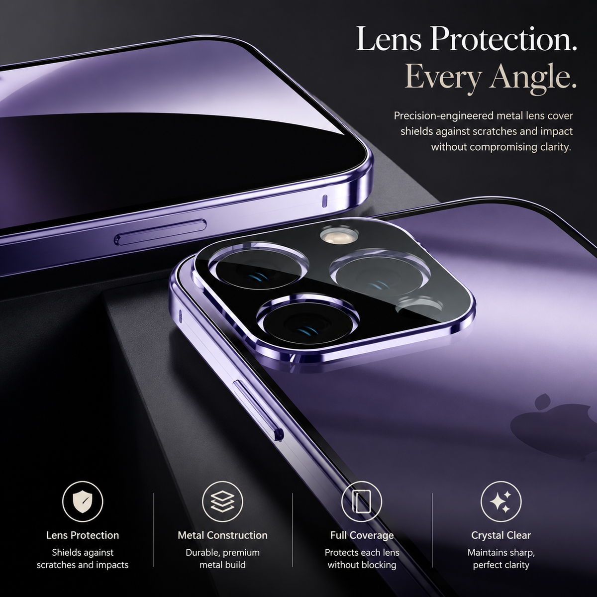 Premium iPhone Case MagSafe Compatible Double-Sided Tempered Glass Metal Frame Shockproof Protective Cover 360 Full Body Magnetic Fit Camera Lens Protection Slim Design