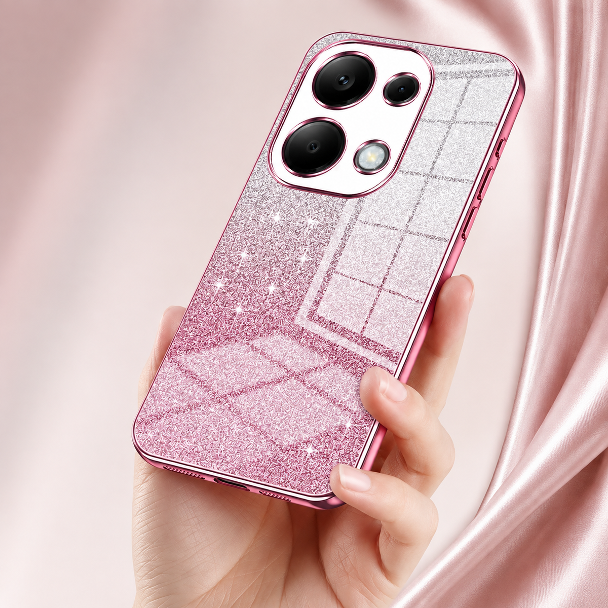 Premium iPhone Case MagSafe Compatible Glitter TPU Shockproof Protective Cover Camera Lens Protection Slim Lightweight Design Anti Scratch Anti Fingerprint