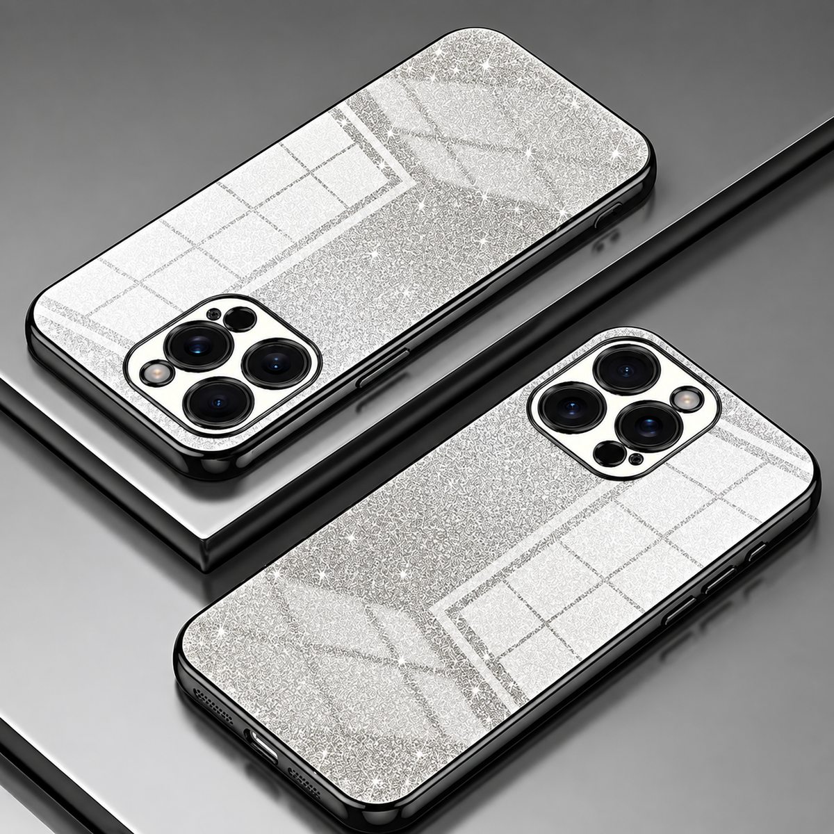 Premium iPhone Case MagSafe Compatible Glitter TPU Shockproof Protective Cover Camera Lens Protection Slim Lightweight Design Anti Scratch Anti Fingerprint