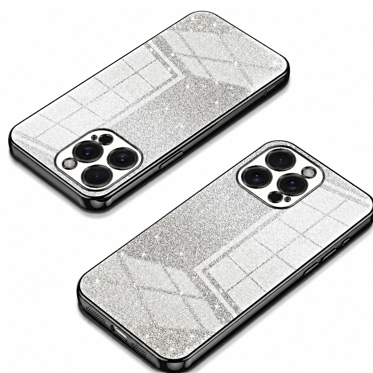 Premium iPhone Case MagSafe Compatible Glitter TPU Shockproof Protective Cover Camera Lens Protection Slim Lightweight Design Anti Scratch Anti Fingerprint