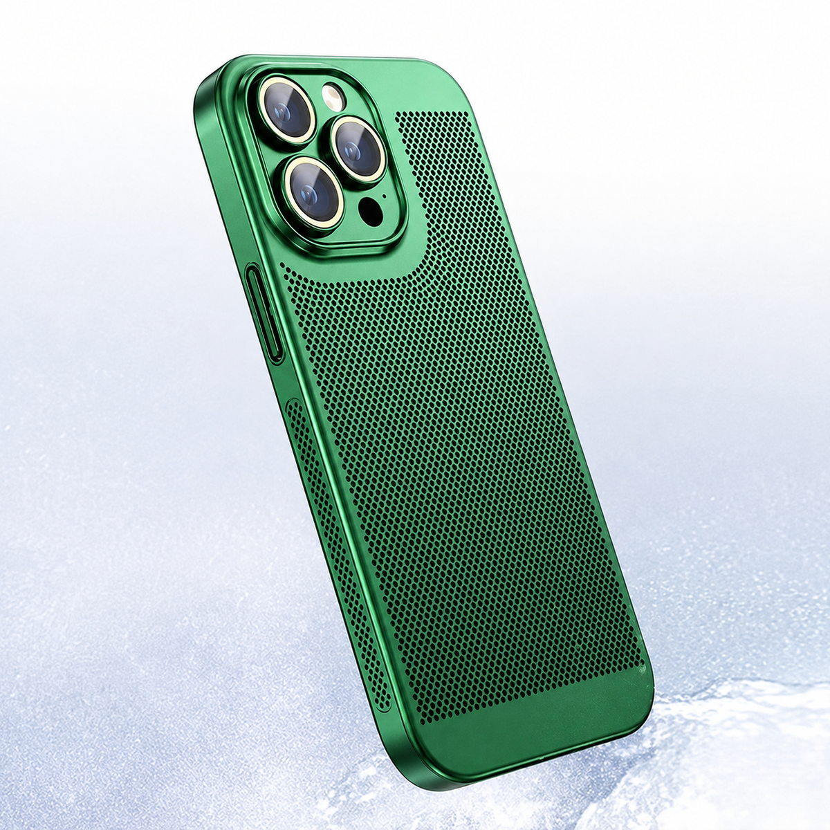 Premium iPhone Case MagSafe Compatible Honeycomb Texture Shockproof Protective Case Thermal Dissipation Camera Lens Protection Slim Lightweight Design