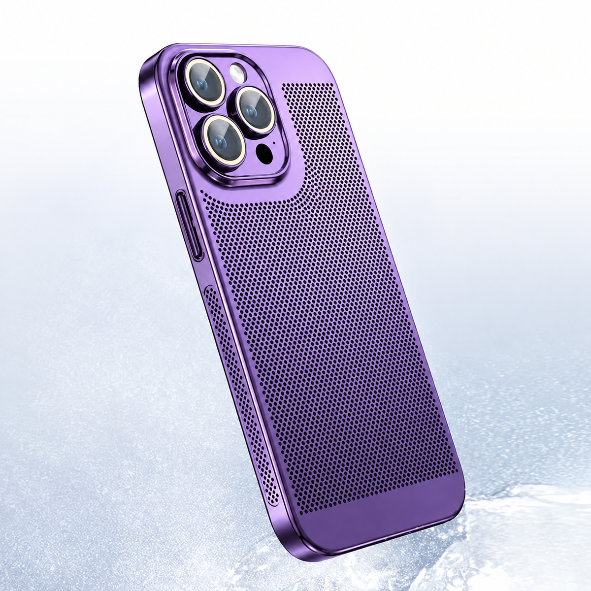 Premium iPhone Case MagSafe Compatible Honeycomb Texture Shockproof Protective Case Thermal Dissipation Camera Lens Protection Slim Lightweight Design
