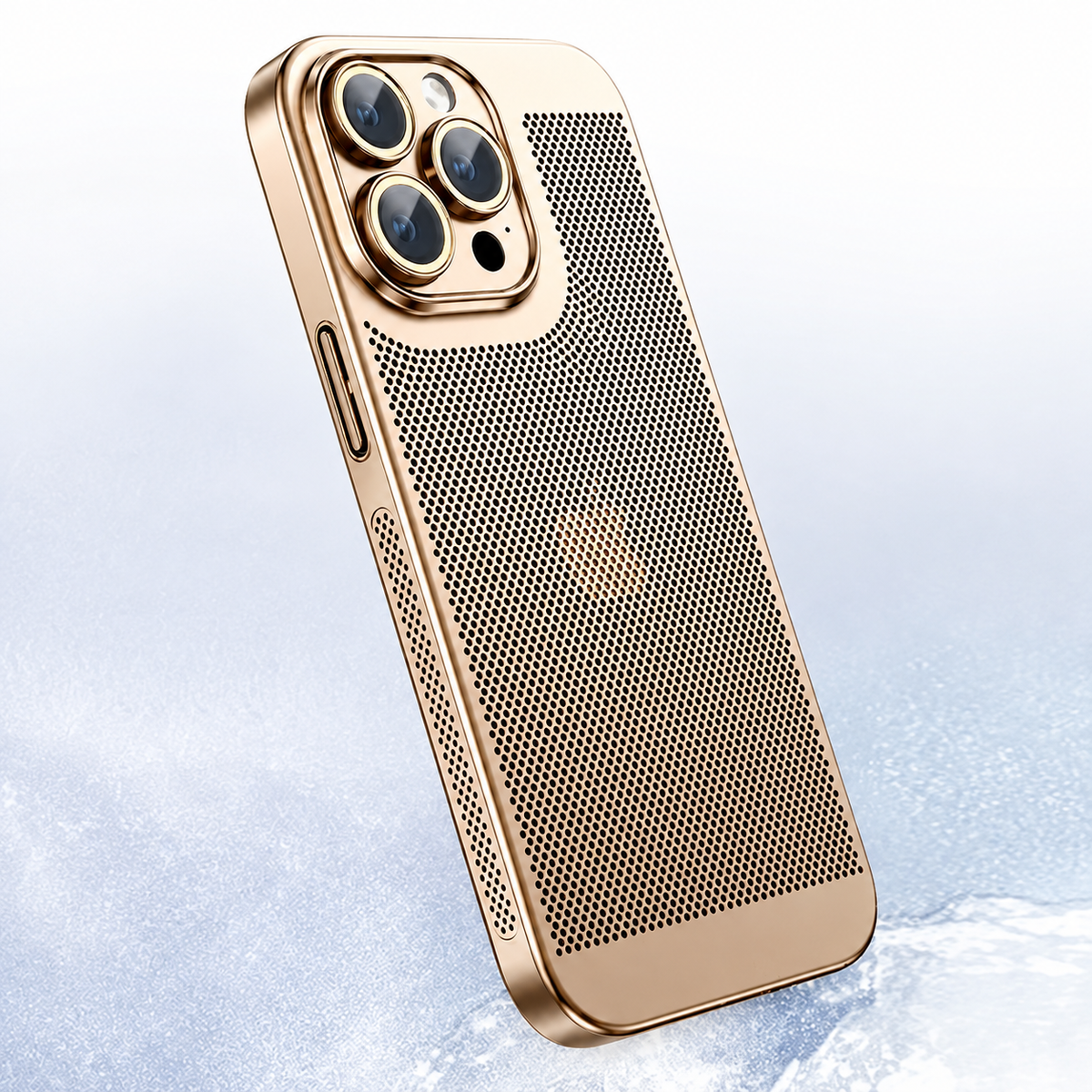 Premium iPhone Case MagSafe Compatible Honeycomb Texture Shockproof Protective Case Thermal Dissipation Camera Lens Protection Slim Lightweight Design