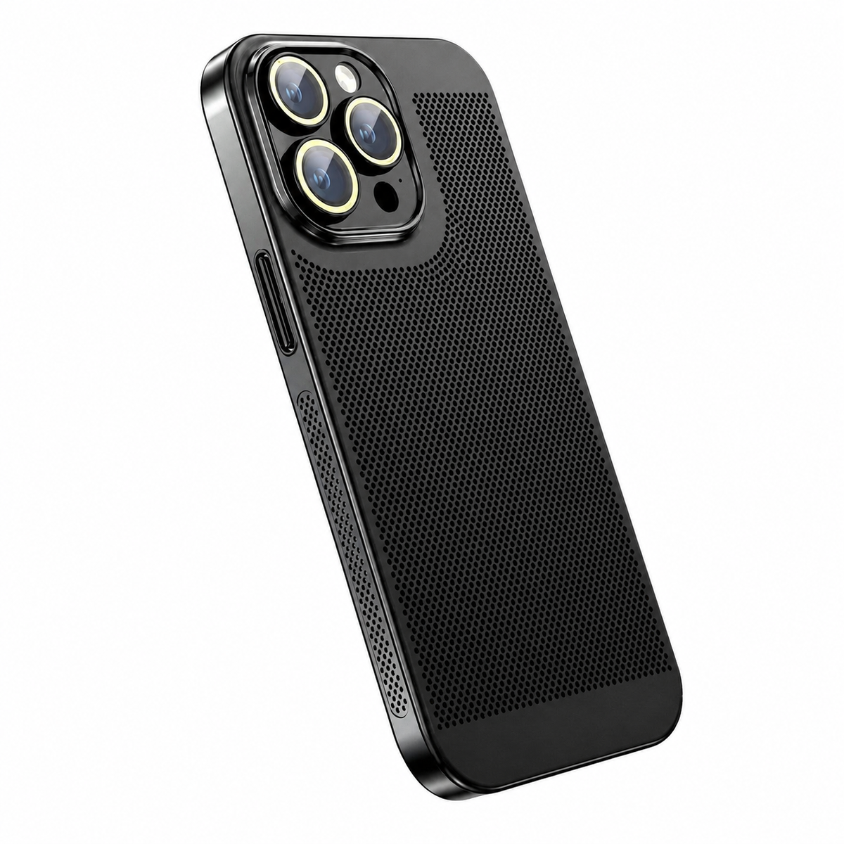Premium iPhone Case MagSafe Compatible Honeycomb Texture Shockproof Protective Case Thermal Dissipation Camera Lens Protection Slim Lightweight Design