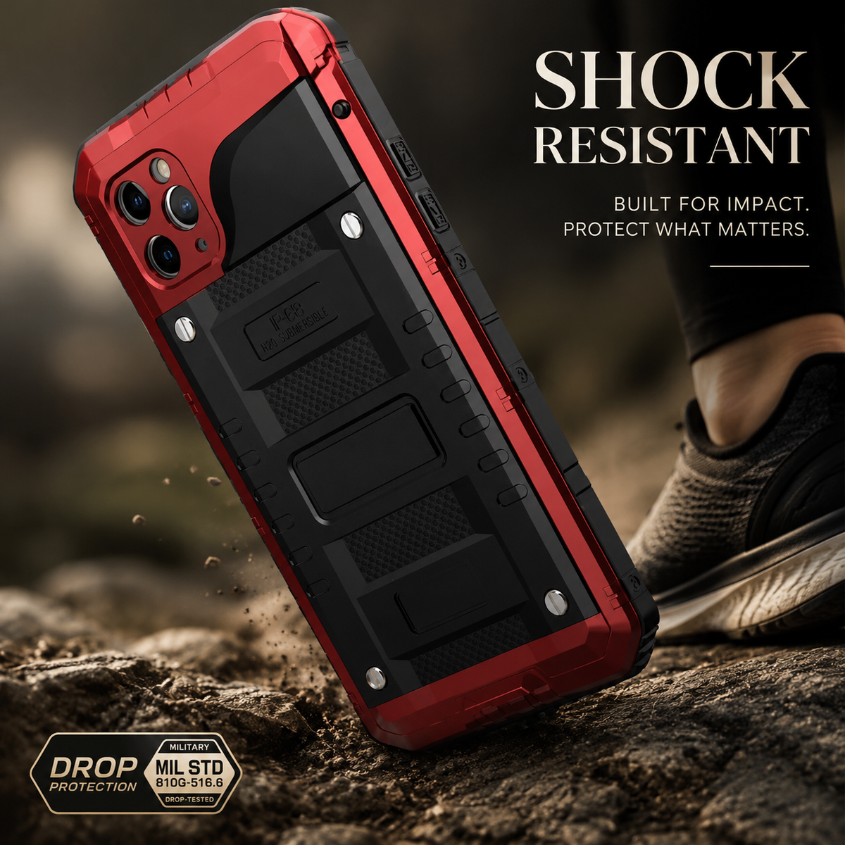 Premium iPhone Case MagSafe Compatible IP68 Waterproof Aluminum Armor Shockproof Full Body Protective Cover Camera Lens Guard Rugged Magnetic Design