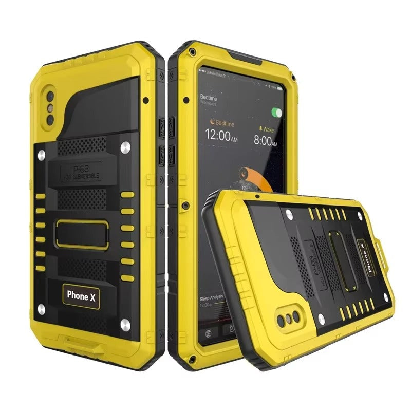 Premium iPhone Case MagSafe Compatible IP68 Waterproof Aluminum Armor Shockproof Full Body Protective Cover Camera Lens Guard Rugged Magnetic Design