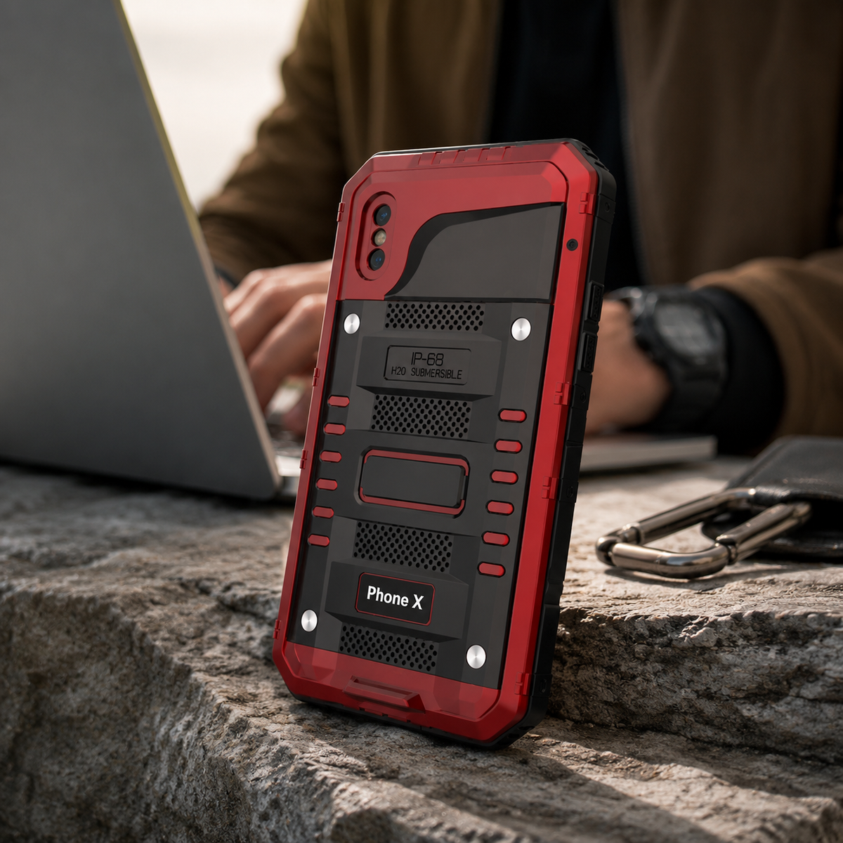 Premium iPhone Case MagSafe Compatible IP68 Waterproof Aluminum Armor Shockproof Full Body Protective Cover Camera Lens Guard Rugged Magnetic Design