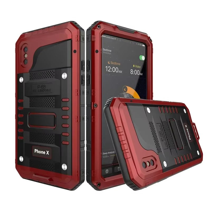 Premium iPhone Case MagSafe Compatible IP68 Waterproof Aluminum Armor Shockproof Full Body Protective Cover Camera Lens Guard Rugged Magnetic Design