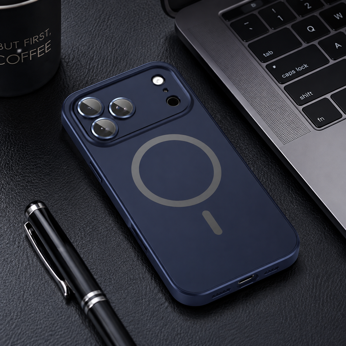 Premium iPhone Case MagSafe Compatible Magnetic Aluminum Frame PC Back Shockproof Protective Cover Camera Lens Guard Anti Scratch Slim Full Protection