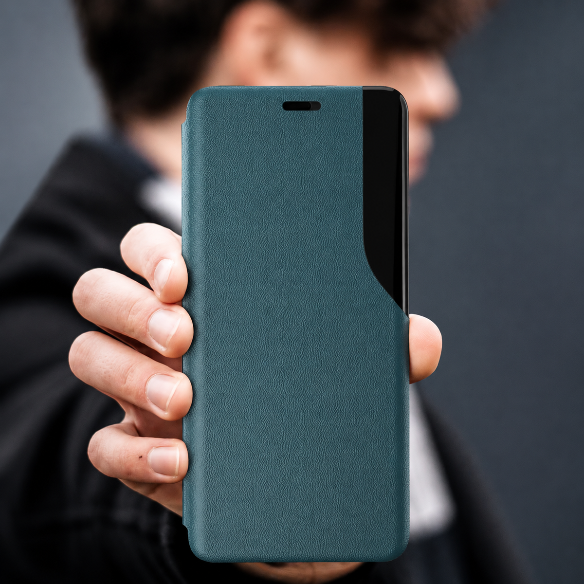 Premium iPhone Case MagSafe Compatible Magnetic Flip Wallet Cover PU Leather Card Holder Kickstand Shockproof Protection Camera Lens Guard Slim Design