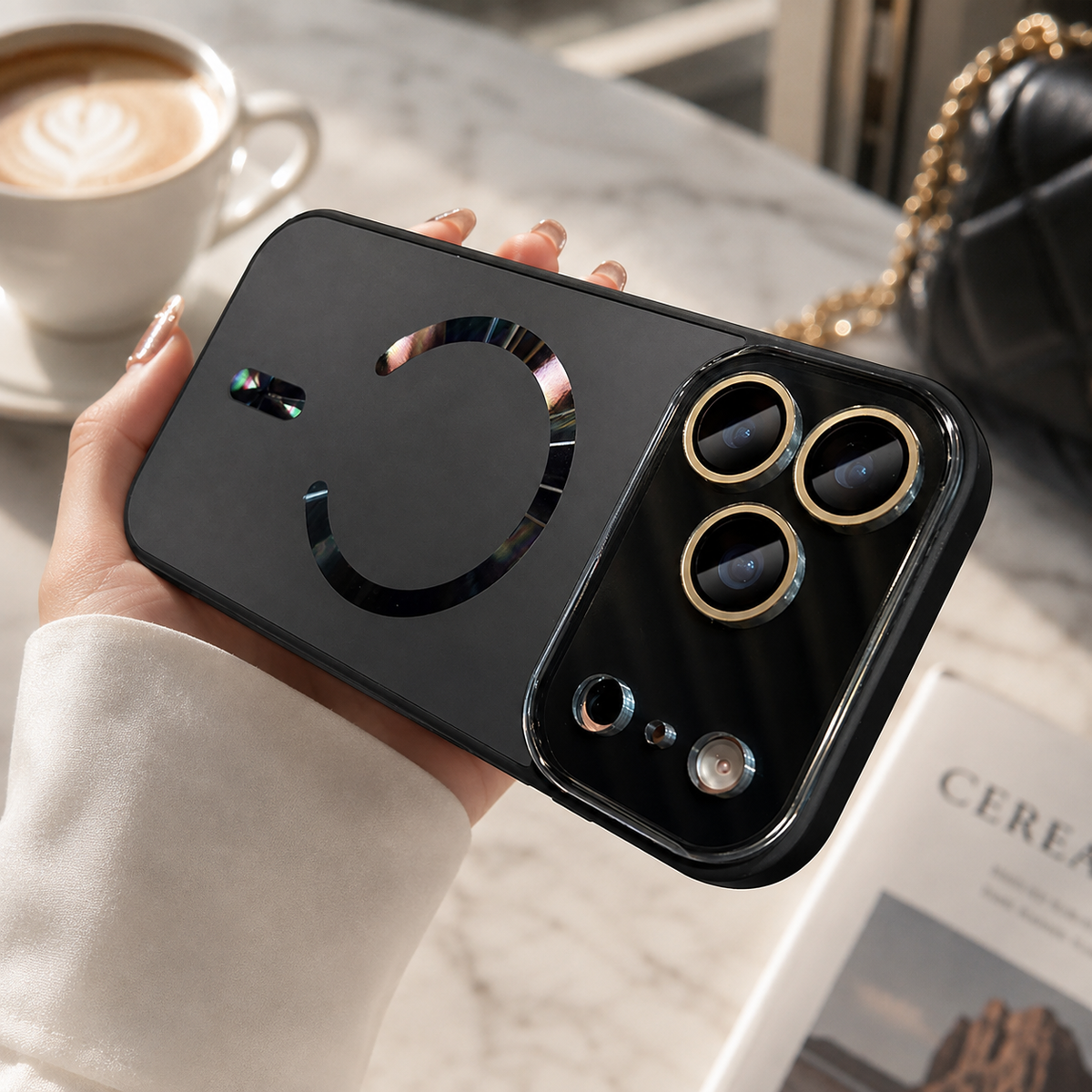 Premium iPhone Case MagSafe Compatible Magnetic Matte Glass Camera Protection Shockproof PC TPU Anti Fingerprint Slim Wireless Charging Cover